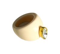 Xinsheinelry Anelli geometrici alla moda in resina con pietre di zircone colorate per le donne eleganti accessori minimalisti anelli geometrici, One Size, come descritto, come descritto
