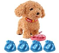 Xinsheinelry Cane Giocattolo Peluche Elettrico per Bambini Facile da Usare con funzioni abbaiare e Parlare e Un Morbido Giocattolo vocale Peluche