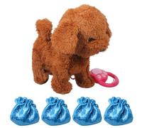 Xinsheinelry Cane Giocattolo Peluche Elettrico per Bambini Facile da Usare con funzioni abbaiare e Parlare e Un Morbido Giocattolo vocale Peluche