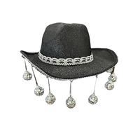 Xinsheinelry Cappello da vacanza glitterato palle da discoteca sorpresa per ragazze ragazzi per carnevale musica