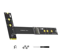 Xinsheinelry Cavo Adattatore PCIE4.0 Flessibile da 30 Cm Supporta Dischi Solidi A Doppio Protocollo Dimensioni 2230-2280 Cavo Adattatore per Dischi Solidi NVME Operativo Multiplo