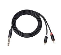 Xinsheinelry Cavo splitter da 6,35 mm a 2 RCA da 3,5 mm per smartphone, amplificatore, lettore Blu-ray, Home Theater, cavo Ethernet splitter per computer, coassiali, Internet e amplificatori esterni