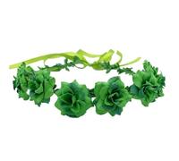 Xinsheinelry Cerchietto per capelli con fiore verde per festa irlandese decorativa per il giorno di San Patrizio, accessorio per capelli per feste