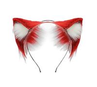 Xinsheinelry Cerchietto per capelli con orecchie di gatto in pelliccia sintetica con design pieghevole a forma di anime, per giochi di ruolo, eventi, riunioni, travestimenti, con design pieghevole