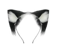 Xinsheinelry Cerchietto per capelli con orecchie di gatto in pelliccia sintetica con design pieghevole a forma di anime, per giochi di ruolo, eventi, riunioni, travestimenti, con design pieghevole
