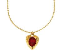 Xinsheinelry Collana a forma cuore alla in acciaio inossidabile con design a goccia d ' olio Gioielli portatili e delicati sulla pelle, da indossare ogni giorno Collana con ciondolo da donna