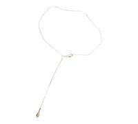 Xinsheinelry Collana con design artistico a serpente con lucentezza metallica, forma irregolare, lunghezza regolabile, collana metallica irregolare, F, come descritto, come descritto