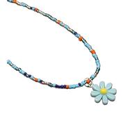 Xinsheinelry Collana di perline Fiore Breve Girasoli Elegante Riso Perline Accessori per Festa Riso Bead, Medio, come descritto, come descritto