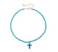 Xinsheinelry Collana portatile compatta con design triangolare, facile da riporre, da viaggio, alla moda, con ciondolo in cristallo, One Size, come descritto, come descritto