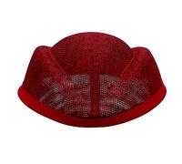 Xinsheinelry Elegante cappello da modisteria in lino con guarnizione per assistente di volo per feste di trucco per fascinators multicolore