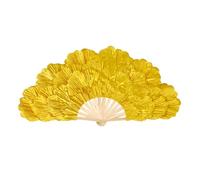 Xinsheinelry Exquisites, grande ventaglio pieghevole con petali di peonia e mano che balla per palcoscenico e decorazioni per la casa, festival