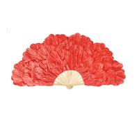 Xinsheinelry Exquisites, grande ventaglio pieghevole con petali di peonia e mano che balla per palcoscenico e decorazioni per la casa, festival