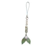 Xinsheinelry Grazioso ciondolo a forma di sirena, robusto cinturino per telefono in acrilico, facile da usare, accessorio decorativo alla moda
