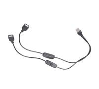 Xinsheinelry Interruttori Cavo prolunga per Ricarica controllata Dotato Doppie Porte USB Che supportano 5V2A per dispositivi Come telefoni e ventole Cavo Alimentazione per Luce Ventola USB