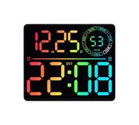 Xinsheinelry Orologio digitale illuminato a batteria con ampio display e timer, per orologio da parete o scrivania che cambia colore