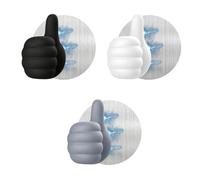 Xinsheinelry Portapenne flessibile in silicone con supporto per il pollice, con supporto, 3 pezzi, supporto da scrivania per appunti quotidiani, supporto per matita in silicone, strumento di scrittura