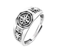 Xinsheinelry Regolabili dal design esagonale Tema stella della retrò per le donne Accessorio per feste Hip Hop Presente gioielli regolabili