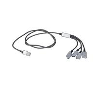 Xinsheinelry Versatilità Cavo Sdoppiatore USB Adattatore USB Maschio-Femmina A 4 Porte per Un Comodo Utilizzo con Vari Dispositivi Elettronici Porta MultiUSB
