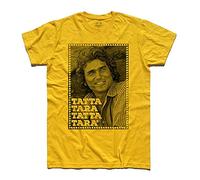 XINSHI Mens T-Shirt Charles Ingalls Little House On The Prairie Little House On The Prairie Yellow M