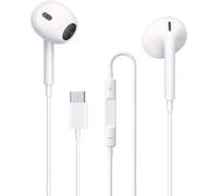 XINSHIKEJI Cuffie USB C per Phone 16 Pro Max 15 Plus Pad Pro, auricolari in-ear con cavo tipo C, microfono, controllo del volume per Galaxy S23 S22 S21 S20 A53 A54 A34 Google Pixel 8 7 6A 5 4