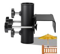 XINSUO Supporto per Ombrellone da Balcone, per Terrazze, Ombrellone da Balcone, Rettangolare, Morsetto Regolabile, per Area di Serraggio 63 - 20 mm, Diametro Ombrello 23 - 38 mm