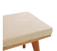 xinwanhong Cuscino per Panca da Esterno Sedia da Giardino, Cuscino di Seduta della Panca con Cerniera e Fodera Rimovibile, Cuscino del Sedile per Davanzale Ingresso, Terrazza Sedie,Beige,90x50x3cm