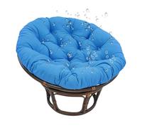 xinwanhong Cuscino Poltrona Papasan Rotondo, Cuscino per Poltrona sospesa Impermeabile per Esterni, Cuscino per sedie da Giardino, Antiscivolo Altalena Cuscino per Sedie sospese,Sky Blue,160x160cm