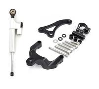XINWELZ Sterzo Stabilizzatore Moto Compatibile con Suzuki per GSR600 2006-2010 Kit di Supporto per Staffa Stabilizzatrice Ammortizzatore Sterzo Moto Accessori Universali(Silver)