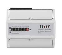 Xinwoer Contatore Elettrico Professionale da 1 pz 3 x 220 V/380 V Contatore Digitale Trifase a 7 Fili 7P su Guida DIN Misuratore Elettronico KWh(15(60) A)