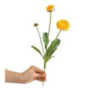 XINXWEN Fiore artificiale di calendula dorata da 38 cm, 3 teste | Piccolo design fresco, naturale e bello for la decorazione quotidiana