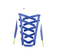 XINXWEN Lacci piatti in pelle PU oro argento punta in metallo 1 paio | Il design piatto rimane saldamente legato for tutto il giorno