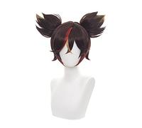 Xinyan Cosplay Wig Game Genshin Impact Xin Yan Cosplay Brown Mixed Color Heat Resistant Synthetic Hair Halloween Role Play