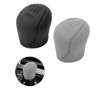 XinYangMao 2 Pezzi Copripomello del Cambio in Silicone per Auto a 6 Marce, Protezione Antiscivolo e Antigraffio per Leva del Cambio, Design Preciso e Resistente all'Usura per Interni Auto