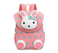 Xinyanmy Simpatico coniglio zaino per bambini zaino per bambini per bambini 1-3 anni all'asilo, Rosa 3