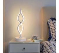 XINYASEE Lampade da tavolo moderne a LED,Lampada da tavolo creativa,Lampada da tavolo dimmerabile a 3 temperature di colore,Lampade da comodino per la camera da letto (Bianco)