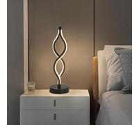 XINYASEE Lampade da tavolo moderne a LED,Lampada da tavolo creativa,Lampada da tavolo dimmerabile a 3 temperature di colore,Lampade da comodino per la camera da letto (Nero)