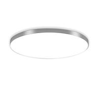 XINYASEE Plafoniera LED moderna e minimalista Tricolore, 3000K bianco caldo, 4000K neutro, 6000K bianco positivo Bagno, camera da letto, cucina, soggiorno, ufficio (47cm56W, argento)