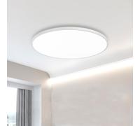 XINYASEE Plafoniera LED moderna e semplice 40W, 6000K 2000LM Plafoniera rotonda impermeabile IP44 Bagno Ø37CM Camera da letto, cucina, soggiorno Ufficio Plafoniere (37cm-40watt, bianco)