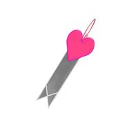 XINYIN 1. Nastro riflettente per bici a forma di cuore ad alta luminosità, ideale come accessorio per la visibilità notturna