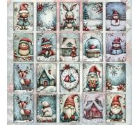 XINYIN 20Pcs Christmas Postcards 3.86x5.71Inch Recycled Paper Greeting Card Holiday Party Invitation for Festival Celebration Christmas Postcards