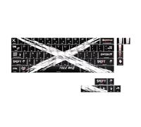XINYIN 74KEKEY Side STAMPA Backlit Keycap Set Obiezione Trasparente Sostenuto per 60 61 65 67 68 Keyboard Keycap PBT per il Gioco