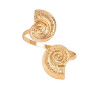 XINYIN Bracciale con Stelle Marine in Ferro Color Oro per Donna Disegni Geometrici Punk Gioielli da Braccio Regolabili da Indossare Tutti I Giorni