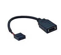 XINYIN Cavo di conversione da USB a 9 pin per scheda madre tipo E con porta di tipo C montata sulla parte anteriore per migliorare la connettività