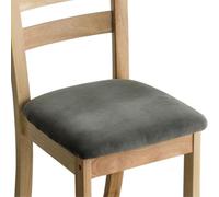 XINYIN Coprisedili elasticizzati in pile argentato con isolamento termico per sedie invernali da casa e ufficio contro i pelucchi