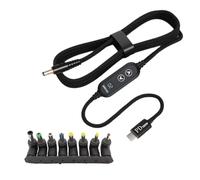 XINYIN Cordo Alimentazione USB C 100W Efficienza più Alimentazione Variabile DC5.5 Tipo Ricarica Cavo 120 Cm 8 Adattatori Carica per Laptop con Tipo