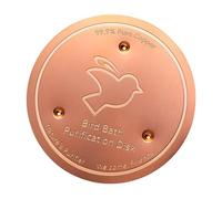 XINYIN Disco da bagno per uccelli Accessori per alimentatore disco di pulizia in rame Disco di purificazione a triplo punto per acqua di pulizia esterna Pellicola di ossidazione per bagno per uccelli