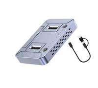 XINYIN Dock Cloner Solido in Alluminio Nvme Cloner Double bay Drive Clone Offline Clice USB3.2 20 Gbps Supporto NVME Solid Disk Dock