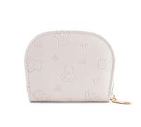 XINYIN Elegante borsa in pelle PU organizzata per carte, monete e contanti, leggera, dal design pratico, per trasportare tutti i giorni elegante organizer per monete in pelle PU, bianco, Bellezza di