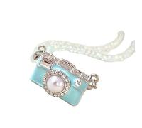 XINYIN Elegante Collana A Sospensione Forma Telecamera Per Donne Regalo La Catena Da 45 Cm Con Design Perle Collana Fotocamera Alla Donne