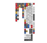 XINYIN Keycaps ergonomici 136Key con le progettazioni semitrasparenti per le tastiere meccaniche di Backlits Appeal vibrante visivo